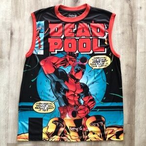Dead Pool, Marvel, Mens, Tank Top,‎ Sleeveless, Size L, Very Good Condition